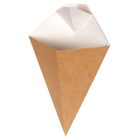 Упаковка для фри, снеков, попкорна CONE "L". Фото 2