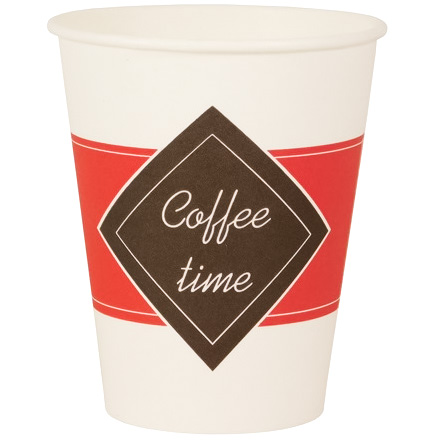 Стакан ГН 165 мл (d-70 мм) бумажный "Coffee time" (50/2000 шт.) ЛигаПак